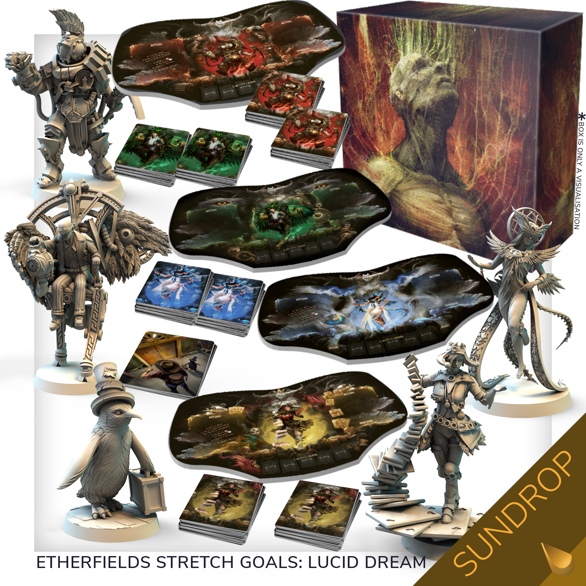 Etherfields Board Game by Awaken Realms Dreamwalker Pledge (Sundrop