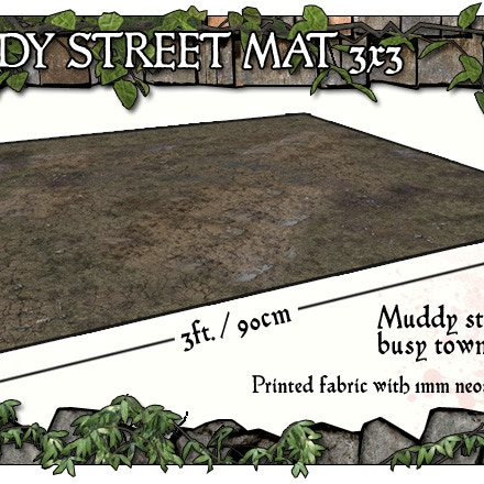 Fantasy Wargames Terrain By Battle Systems 3x3 Muddy Streets