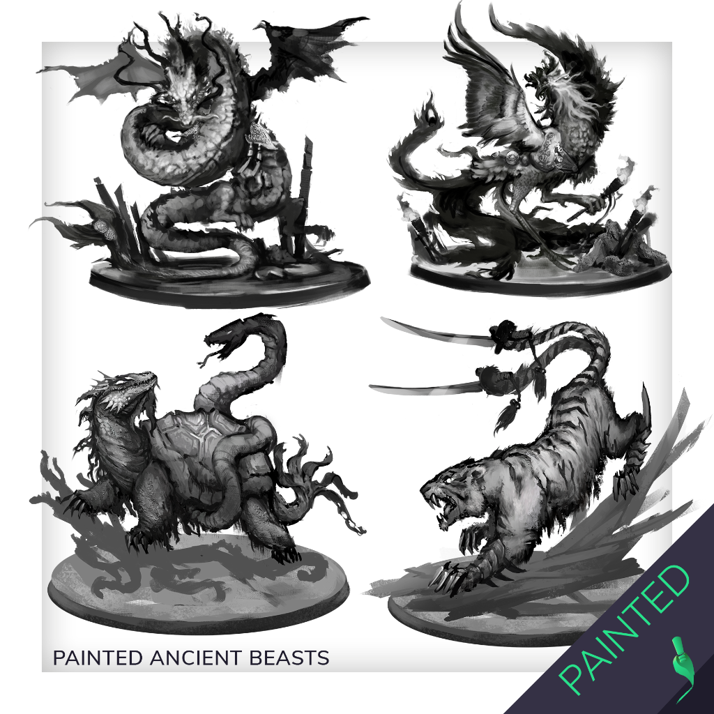 Great Wall Board Game By Awaken Realms PAINTED ANCIENT BEASTS Gamefound