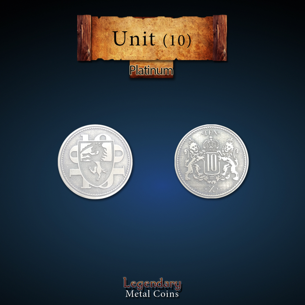 Legendary Metal Coins Season 4 by Drawlab - Platinum 10 Unit Coins ...