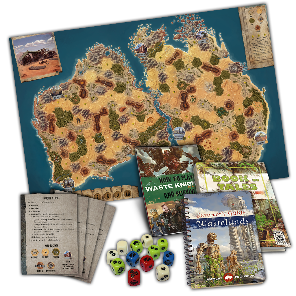 Waste Knights Deuxième édition du jeu de société Kickstarter Veteran of