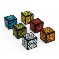 6 CUSTOM ENGRAVED DICE