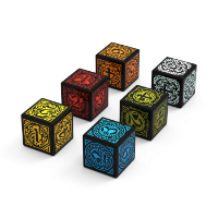 6 CUSTOM ENGRAVED DICE